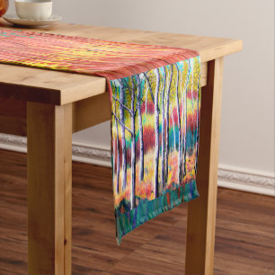 Aspen Abstract Tablerunner Short Table Runner