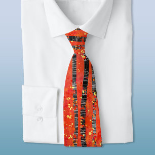 Aspen Birch Tree Forest Pattern Tie