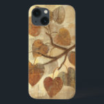 Aspen iPhone 13 Case<br><div class="desc">© Albena Hristova / Wild Apple. A decorative image featuring aspen leaves in autumn. The image has a background with a mix of tan and brown colours.</div>