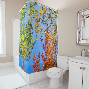 Aspen Color Candy // Fall Leaf Colors Shower Curtain