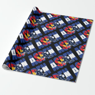 Aspen Colorado and Snowboarder Wrapping Paper