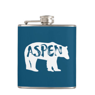 Aspen Colorado Bear Hip Flask