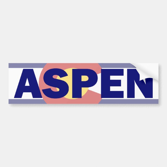 Aspen, Colorado Bumper Sticker (Front)