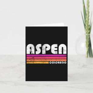 Aspen Colorado Co Mountain Skiing Vintage 80s Aspe Card