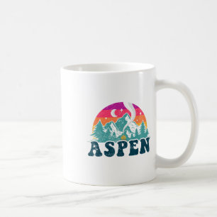 Aspen Colorado Co Mountain Skiing Vintage 80s Aspe Coffee Mug