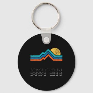 Aspen Colorado Co Mountain Skiing Vintage 80s Aspe Key Ring