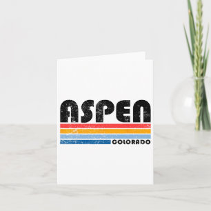 Aspen Colorado Co Mountain Skiing Vintage Aspen Sk Card