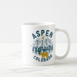 Aspen Colorado Co Mountain Skiing Vintage Aspen Sk Coffee Mug