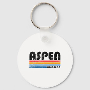 Aspen Colorado Co Mountain Skiing Vintage Aspen Sk Key Ring