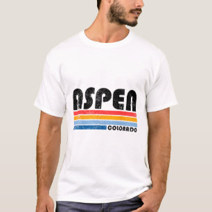 Aspen Colorado Co Mountain Skiing Vintage Aspen Sk T-Shirt