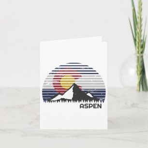 Aspen Colorado Flag - Co Mountain  Card