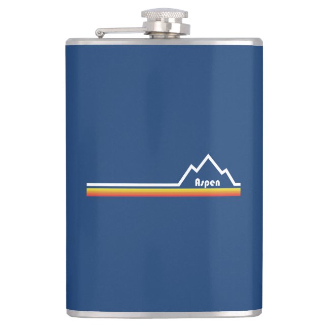 Aspen, Colorado Hip Flask (Front)