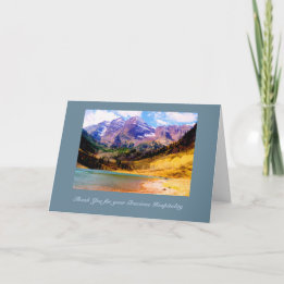 Aspen, Colorado Hospitality Thank You Template