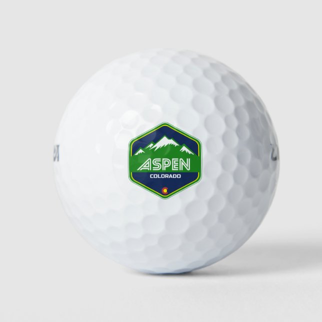 Aspen Colorado Mountain Golf Balls (Front)