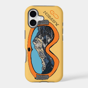 Aspen Colorado orange goggle iphone 5 case