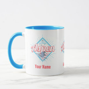 Aspen Colorado Retro Skier Vintage USA Ski Mug