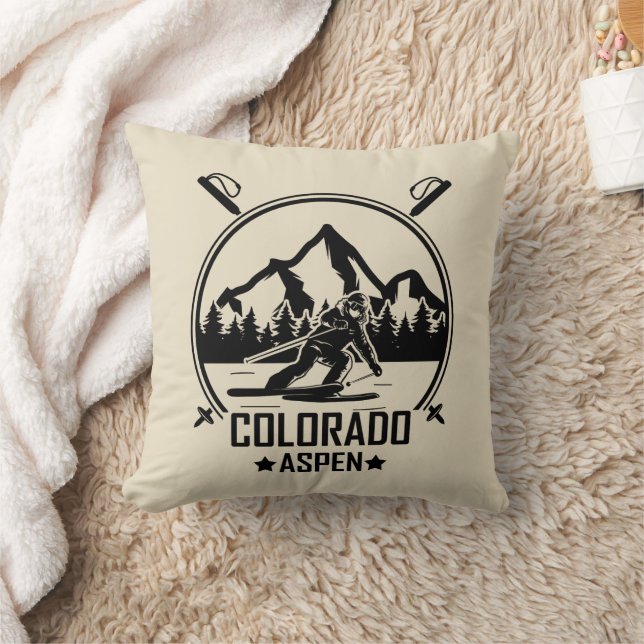 Aspen Colorado Ski Cushion (Blanket)