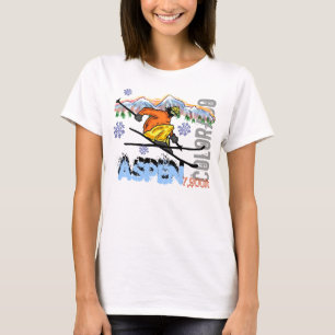 Aspen Colorado ski elevation tee