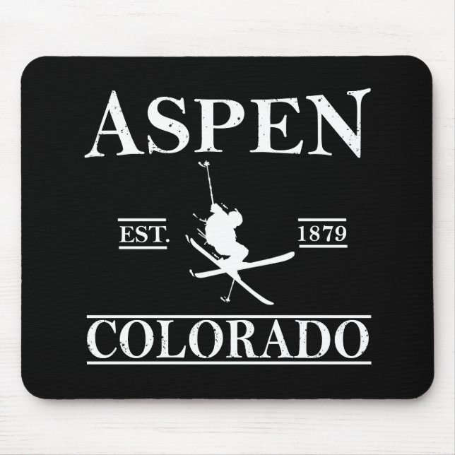 Aspen Colorado ski Mouse Pad (Front)