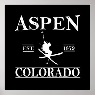 Aspen Colorado ski Poster