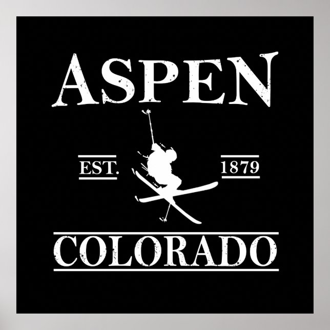 Aspen Colorado ski Poster (Front)