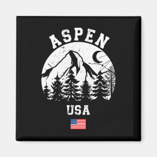 Aspen Colorado Ski Resort Alpine Skiing American F Magnet