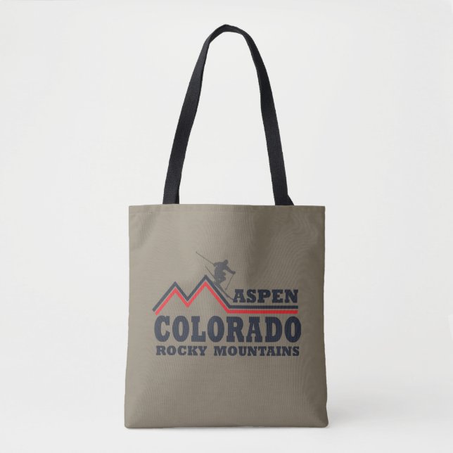 Aspen Colorado ski resort Tote Bag (Front)
