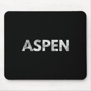 Aspen Colorado Skiing Snowboarding Backcountry Mouse Pad