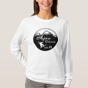 Aspen Colorado snowboard art elevation hoodie T-Shirt