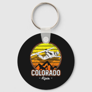 Aspen Colorado Snowboarding  Key Ring