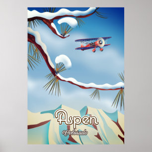 Aspen Colorado travel poster