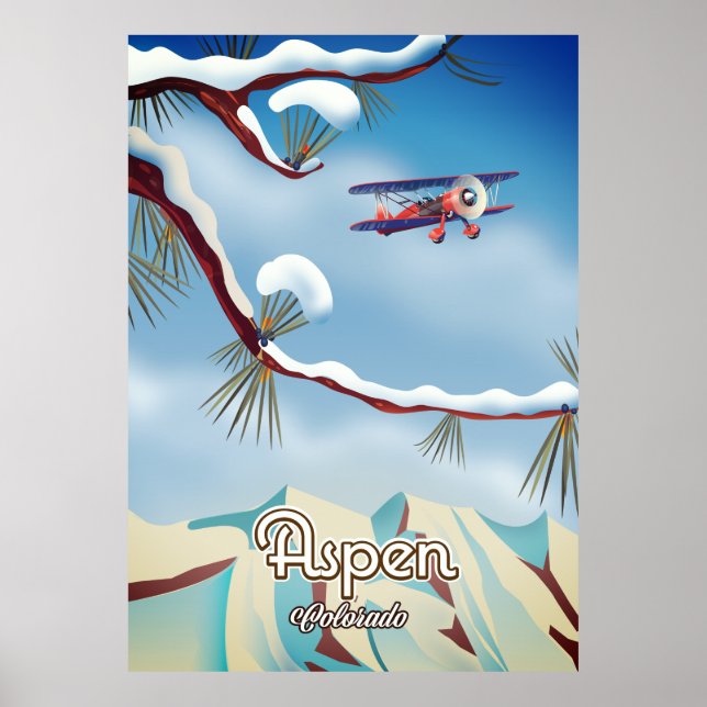 Aspen Colorado travel poster (Front)