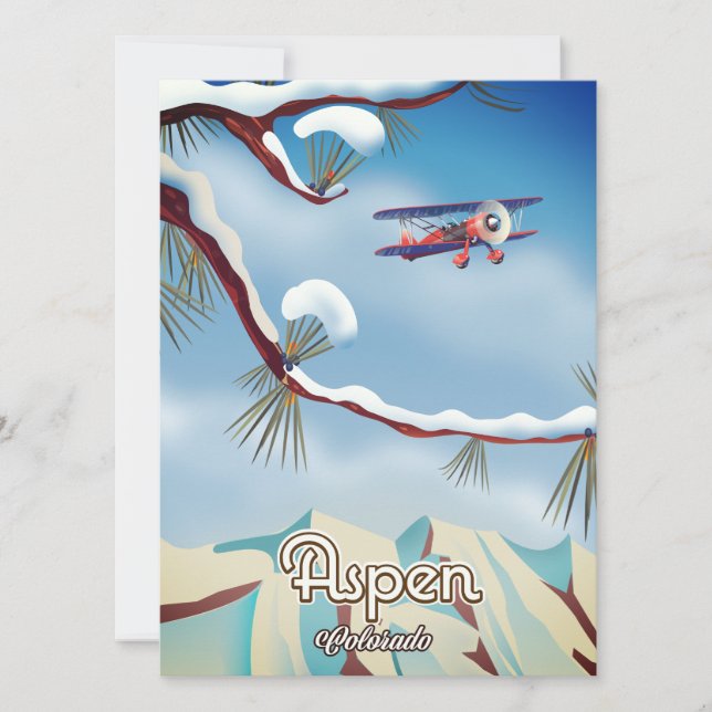 Aspen Colorado travel poster (Front)