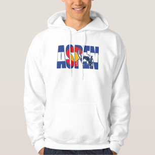 Aspen Colorado with Skier Hoodie