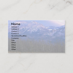 Aspen forest in the Rocky Mountain Foothills, Albe Business Card