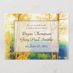 Aspen Glow WEDDING invitation