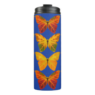 Aspen Leaf Butterflies Thermal Tumbler
