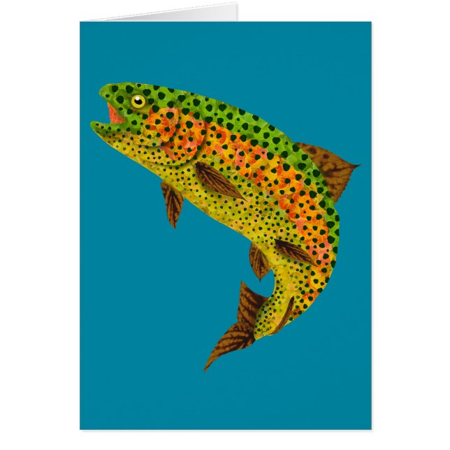 Aspen Leaf Rainbow Trout 1 (Front)