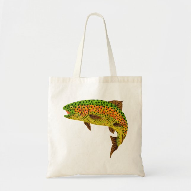 Aspen Leaf Rainbow Trout 1 Tote Bag (Front)