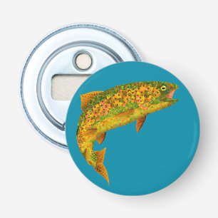Aspen Leaf Rainbow Trout 2 Bottle Opener