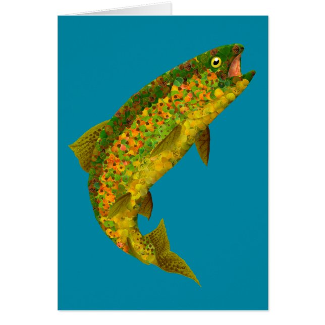 Aspen Leaf Rainbow Trout 3 (Front)