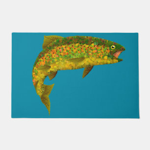 Aspen Leaf Rainbow Trout 3 Doormat