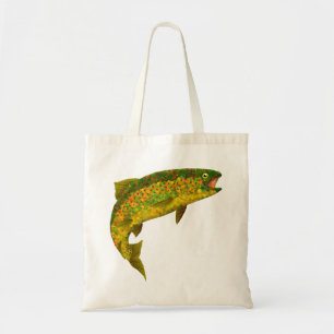 Aspen Leaf Rainbow Trout 3 Tote Bag