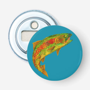 Aspen Leaf Rainbow Trout 5 Bottle Opener