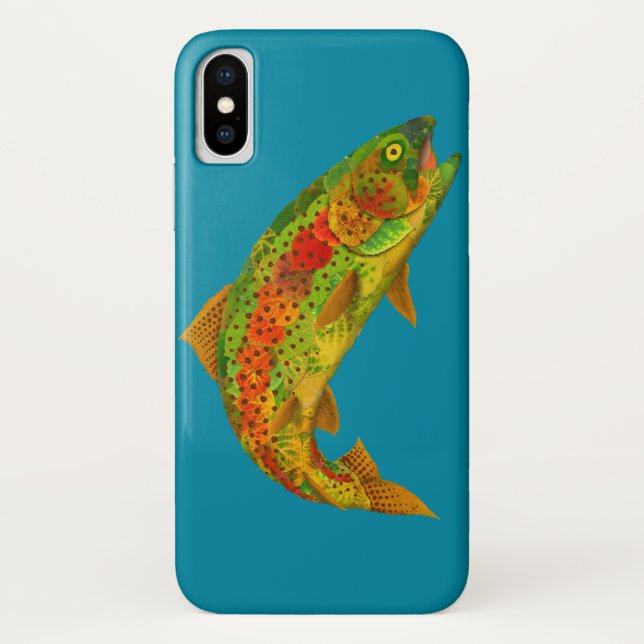 Aspen Leaf Rainbow Trout 5 Case-Mate iPhone Case (Back)