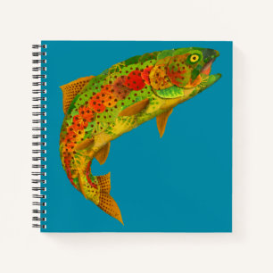 Aspen Leaf Rainbow Trout 5 Notebook