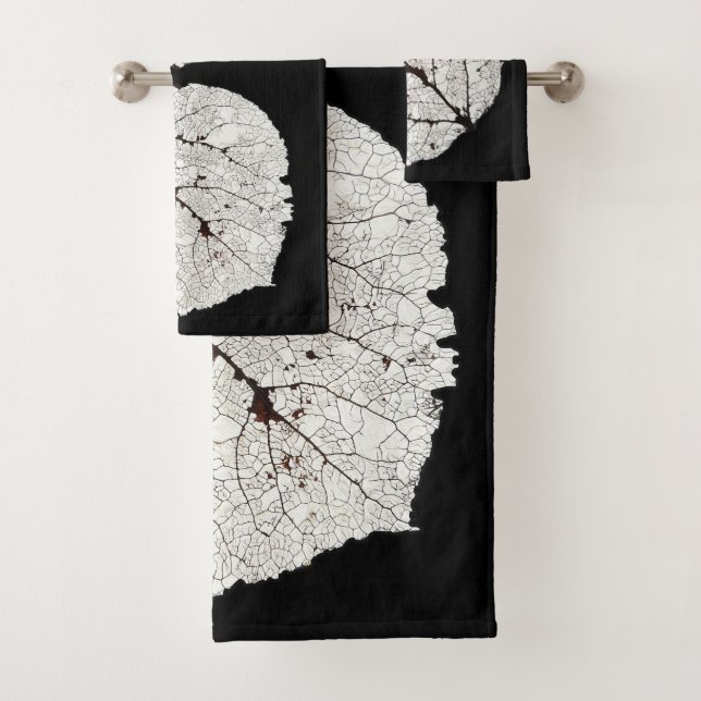 Aspen Leaf Skeleton 1 Bath Towel Set (Insitu)