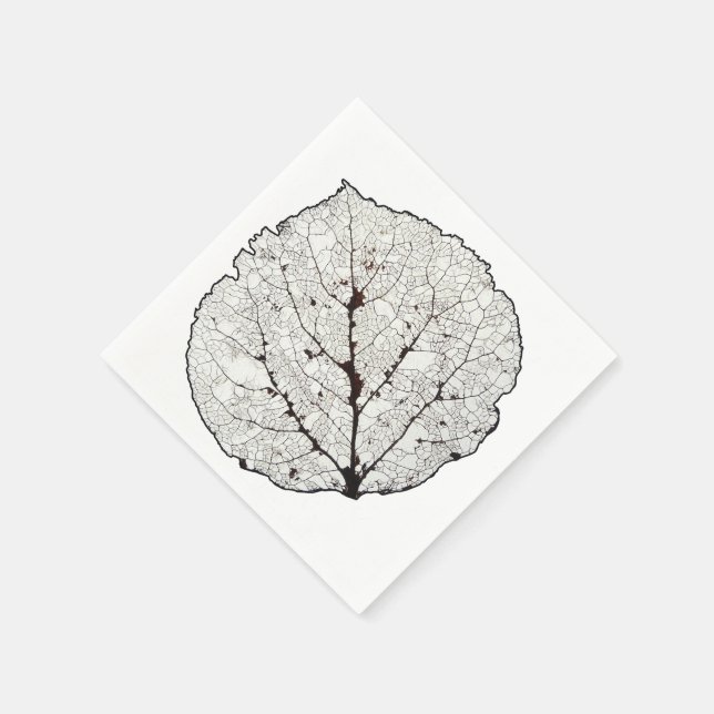 Aspen Leaf Skeleton 1 Napkin (Corner)