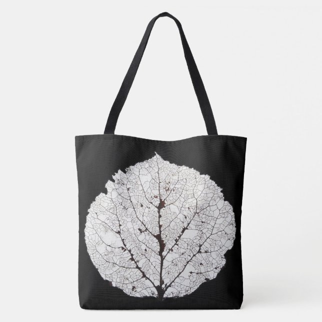 Aspen Leaf Skeleton 1 Tote Bag (Back)