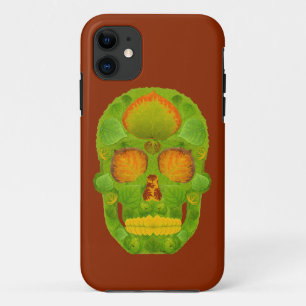 Aspen Leaf Skull 10 iPhone 11 Case